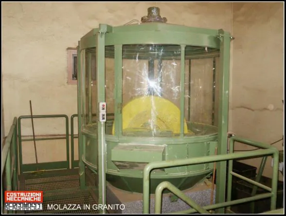 Molazza macinazione terre coloranti